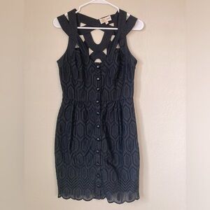 Anthropologie Black Cocktail Dress Frock by Tracy Reese Size 6